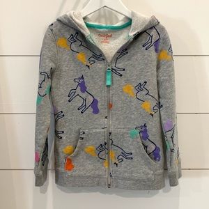 Cat & Jack Unicorn Zip-Up Hoodie